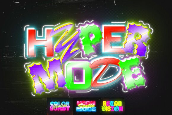 Download RGB Glow Text Effects - Premium Bundle