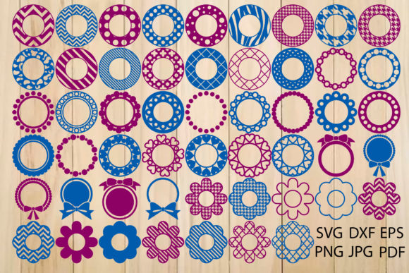 Download 52 Monogram Frames Svg, Round Border Svg - Border Collection