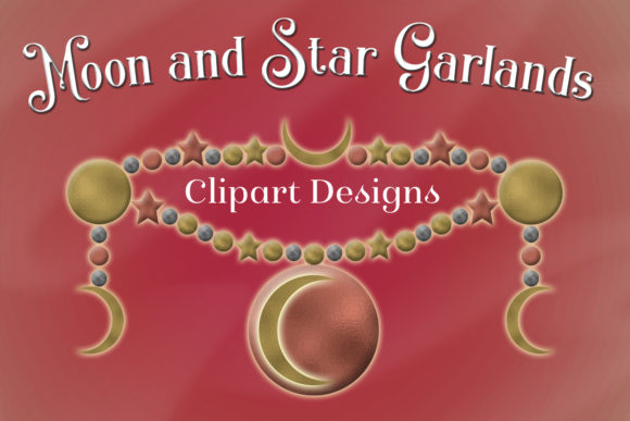 Download Moon and Star Garlands Clipart Designs - Premium Resources