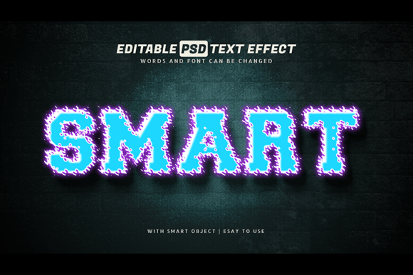 Download Smart Glowing Neon Text Effect Editable - Glowing Collection