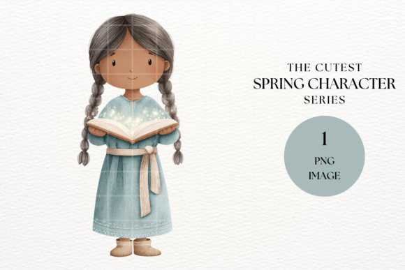 Download Girl with Glowing Magic Book PNG - Glowing Collection