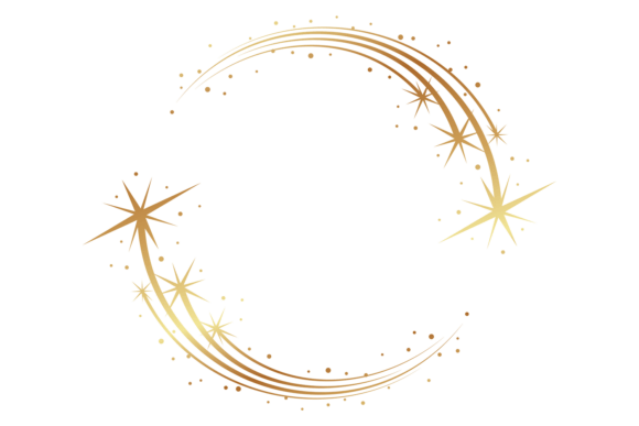 Download Glowing Stars Round Border. Sparkle Fram - Glowing Collection